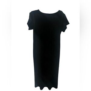 VTG Black Velvet Cassini Dress Lrg Whimsigoth Fairy Grunge Goth Emo Y2K READ